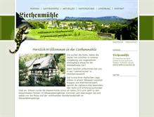 Tablet Screenshot of liethenmuehle.de